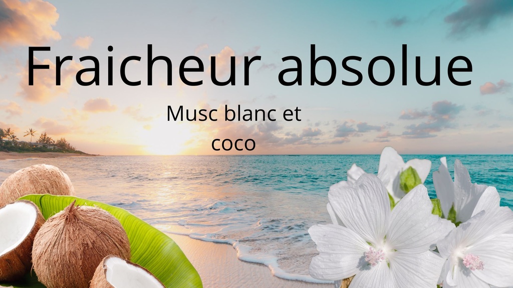 Bougie Musc blanc et coco